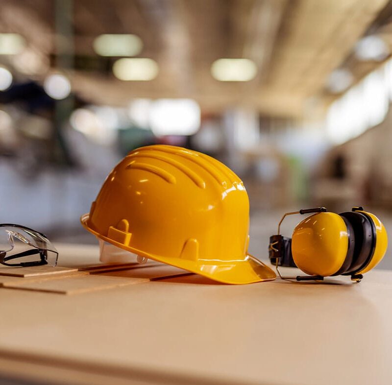 safety equipment on a los angeles construction site