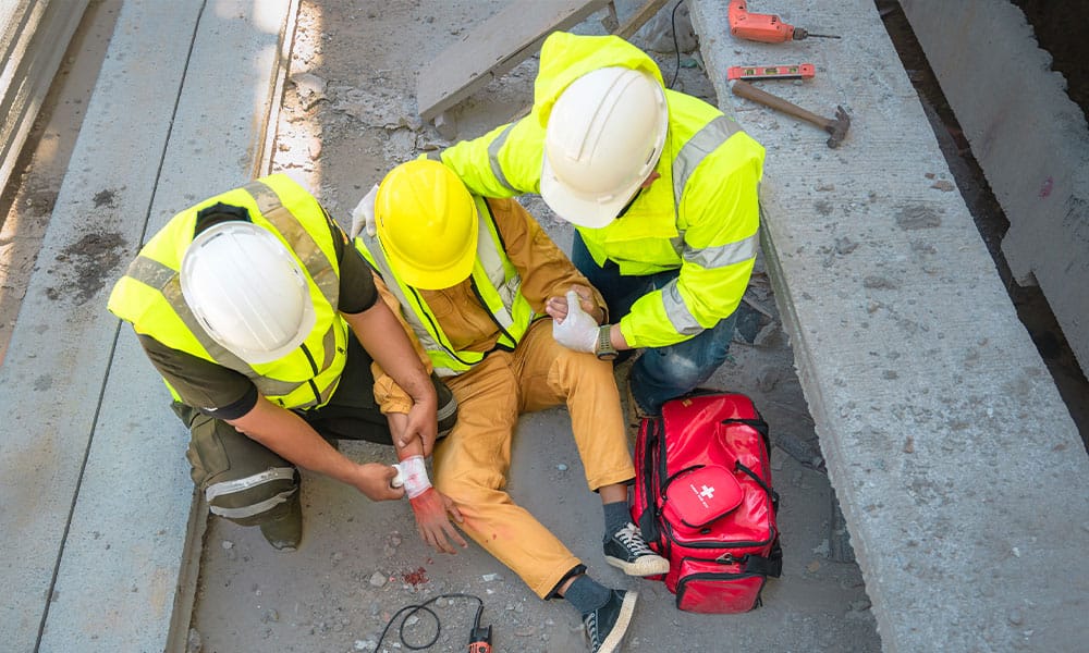 subcontractor injured on a construction site in Los Angeles