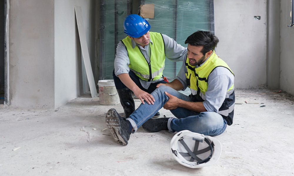 worker injured on a construction in Los Angeles
