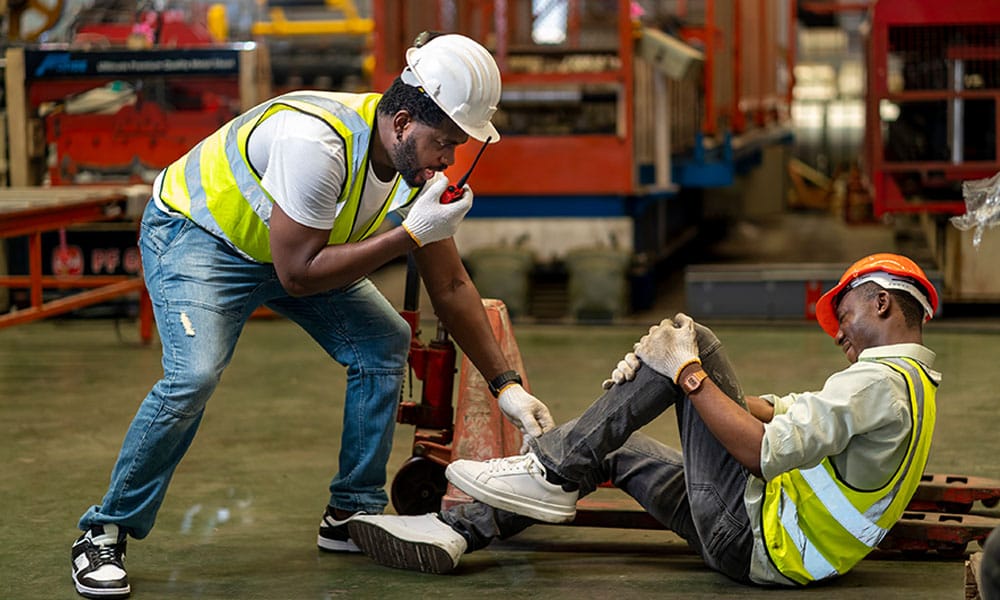 worker injured on a construction site in San Diego, CA
