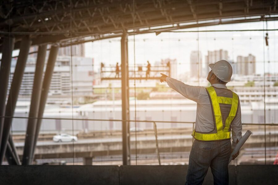 construction worker handling a delay in San Diego, CA