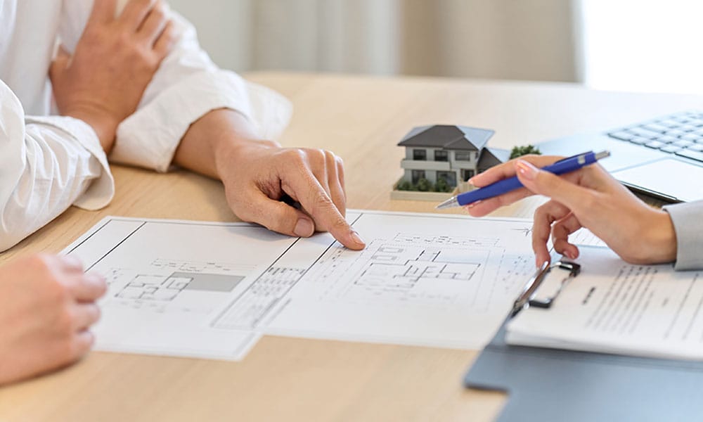 lawyers discussing a property line dispute in San Diego, CA